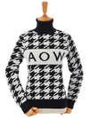 HOUNDTOOTH CASHMERE KNIT PULLOVER - AOW - BALAAN 3