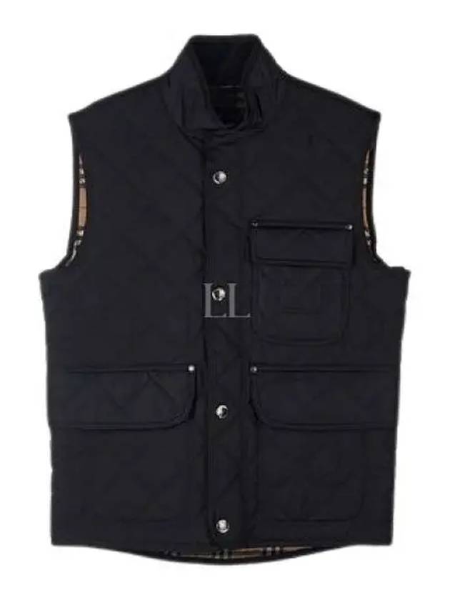 Diamond Quilted Thermoregulated Vest Black - BURBERRY - BALAAN 2