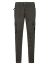 Wappen Patch Old Treatment Slim Fit Cargo Straight Pants Musk Green - STONE ISLAND - BALAAN 2