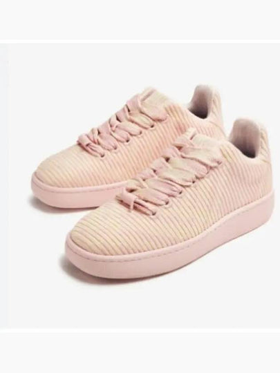 Check Knit Box Low-Top Sneakers Pink - BURBERRY - BALAAN 2