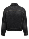 Authentic Metallic Denim Jacket Black - BRUNELLO CUCINELLI - BALAAN 3