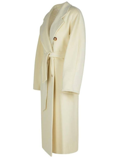 Max Mara 'Madame' White Wool Blend Coat - MAX MARA - BALAAN 2