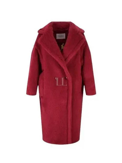 Lina Teddy Bear Icon Fur Coat Red - MAX MARA - BALAAN 2