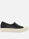 Women's Boat Leather Slip-Ons Black - RICK OWENS - BALAAN 2