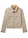 Bedford Code Zip-Up Jacket Beige - TOM FORD - BALAAN 2