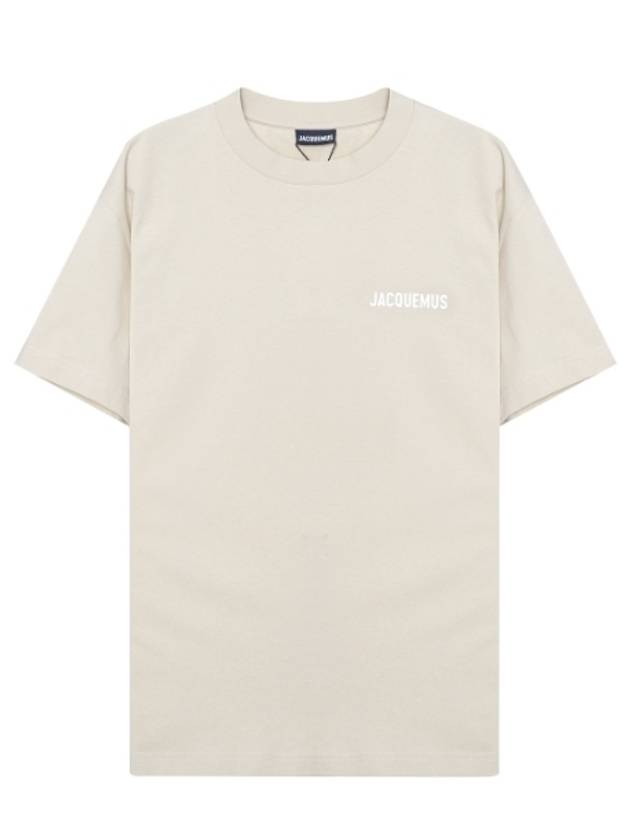 Le Logo Short Sleeve T-Shirt Light Beige - JACQUEMUS - BALAAN 2