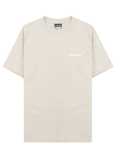 Le Logo Short Sleeve T-Shirt Light Beige - JACQUEMUS - BALAAN 2