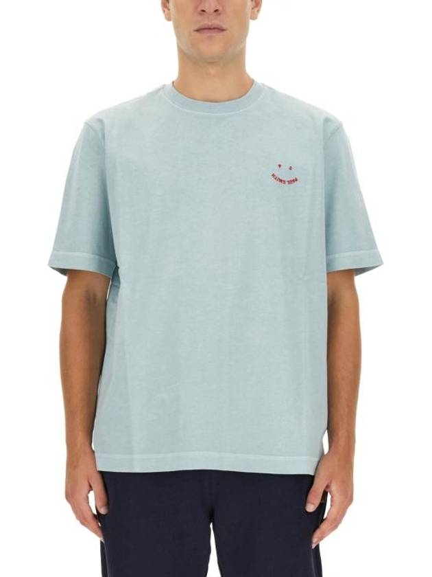 Happy Short Sleeve T-Shirt Blue - PAUL SMITH - BALAAN 4