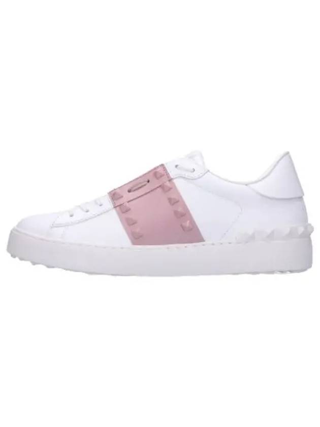 Garavani Untitled Sneakers White Pink - VALENTINO - BALAAN 1