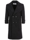 Breasted Double Coat Black - AMI - BALAAN 2