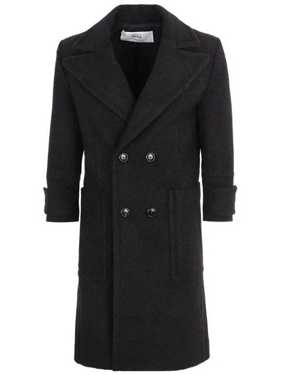 Breasted Double Coat Black - AMI - BALAAN 2