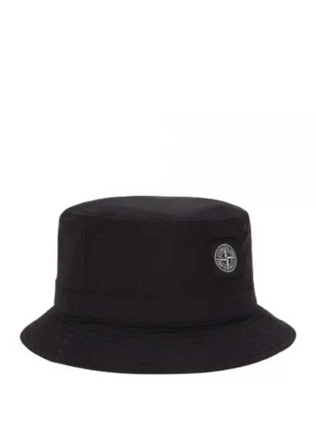 Logo Patch Nylon Metal Bucket Hat Black - STONE ISLAND - BALAAN 2