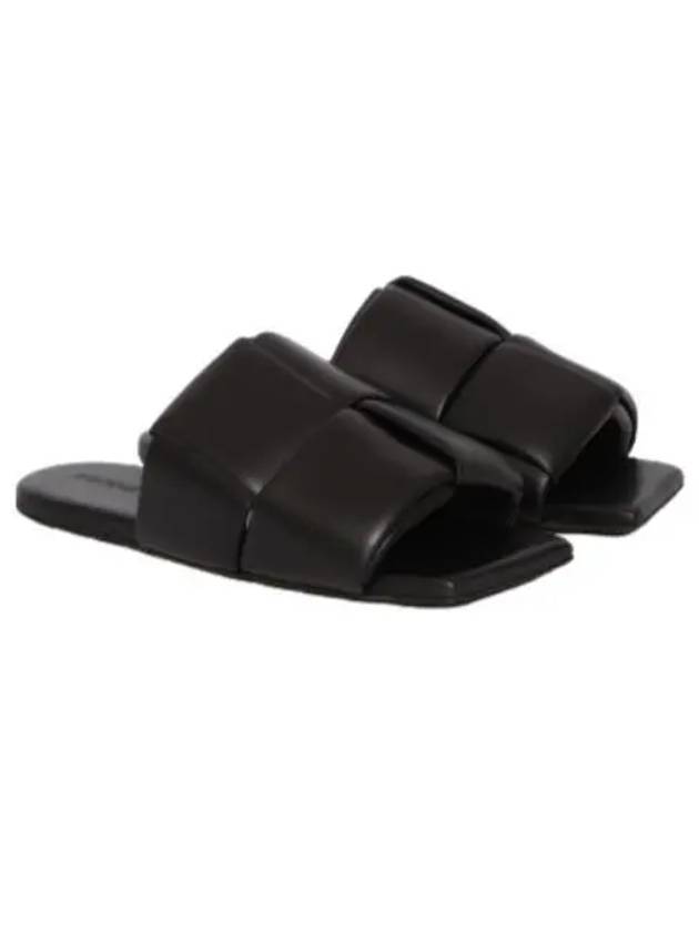 Men's Patch Mule Slippers Black - BOTTEGA VENETA - BALAAN 2