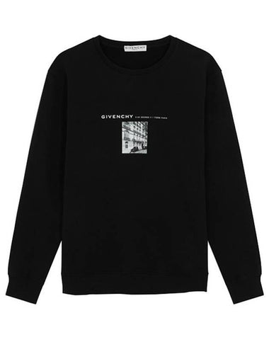 Graphic Print Sweatshirt Black - GIVENCHY - BALAAN 1