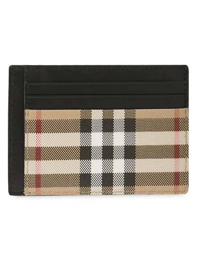 Vintage Check Money Clip Card Wallet Archive Beige - BURBERRY - BALAAN 4