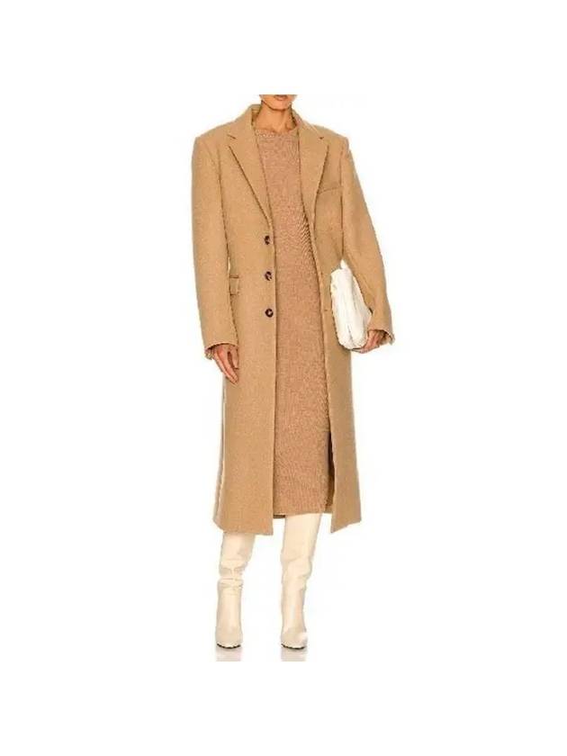 WARDROBE NYC Single breasted wool coat W4002R01 CAMEL - ETC - BALAAN 1