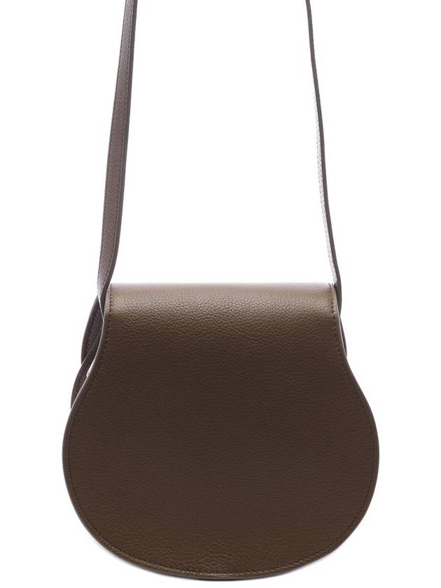 Marcie Saddle Small Grained Leather Cross Bag Khaki - CHLOE - BALAAN 5