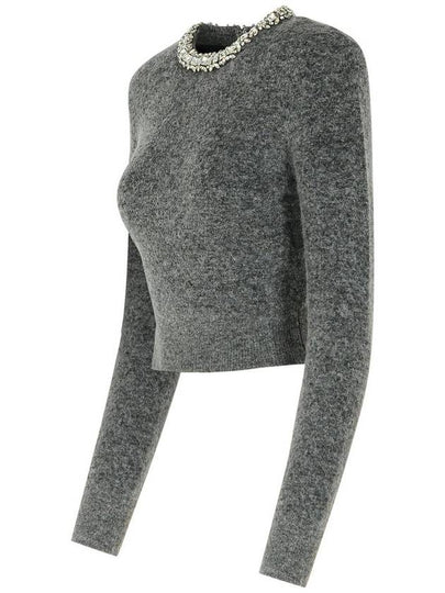 Self-Portrait Grey Viscose Blend Sweater - SELF PORTRAIT - BALAAN 2