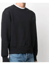 Men's Heart Embroidered Logo Sweatshirt Black - AMI - BALAAN 5