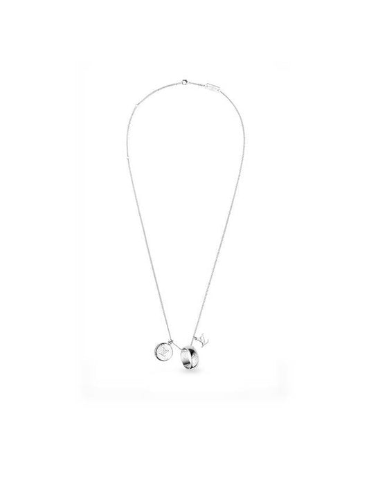 Monogram Charms Necklace Silver - LOUIS VUITTON - BALAAN 1