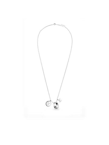 Monogram Charms Necklace Silver - LOUIS VUITTON - BALAAN 1