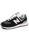 Women's 574 Low Top Sneakers Black - NEW BALANCE - BALAAN 6