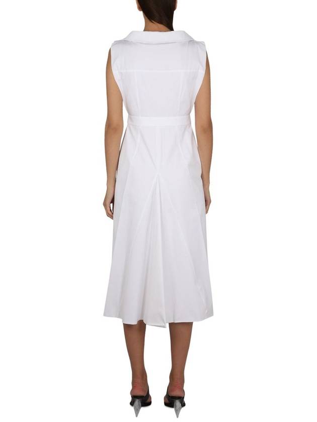 midi dress 745627 QAABC9000 WHITE - ALEXANDER MCQUEEN - BALAAN 4