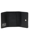 Signature Stitch Trifold Leather Half Wallet Black - MAISON MARGIELA - BALAAN 3