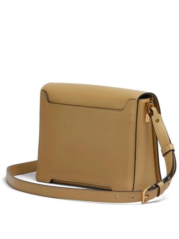 Trunkaroo Medium Leather Shoulder Bag Beige - MARNI - BALAAN 3