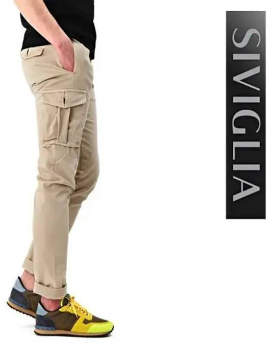 Chino slim cargo pants BABX S001 1557 270339 - SIVIGLIA - BALAAN 1