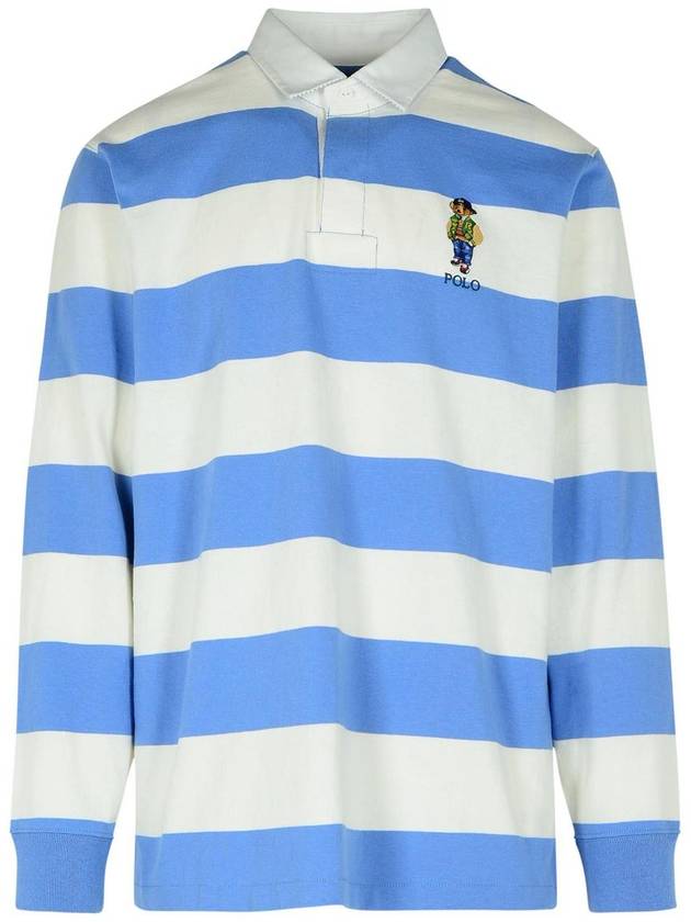 Striped Long Sleeve PK Shirt Blue - POLO RALPH LAUREN - BALAAN 2