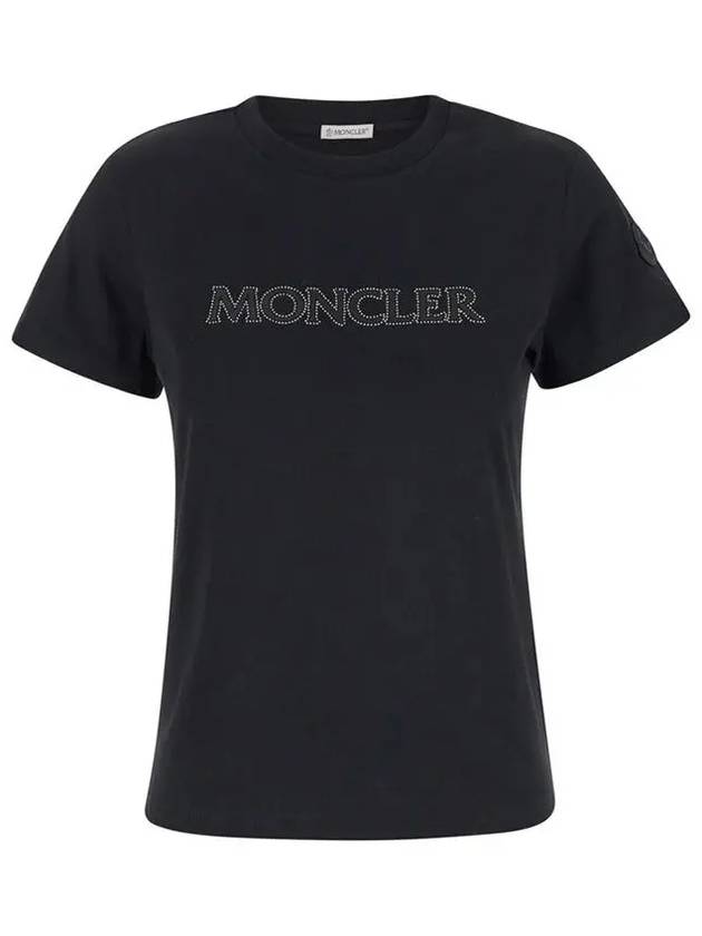 cubic logo t shirt black 8C000 21 89AIJ 999 - MONCLER - BALAAN 2