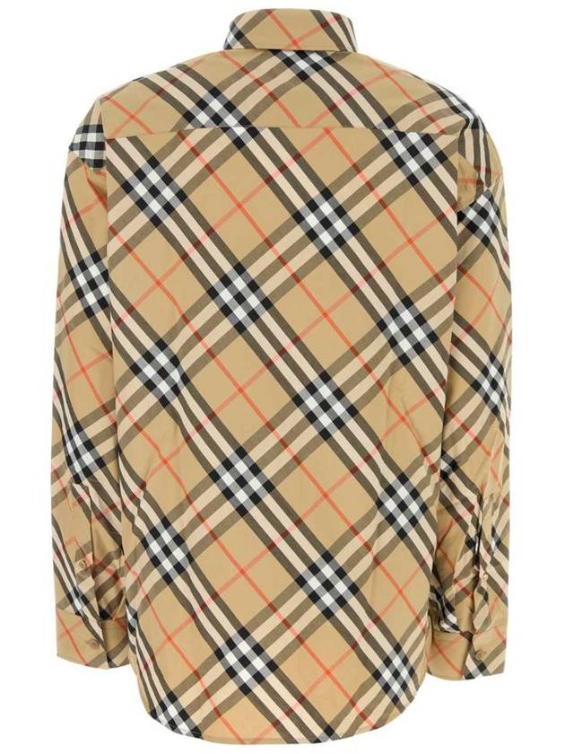 Check Pattern Shirt Beige - BURBERRY - BALAAN 3