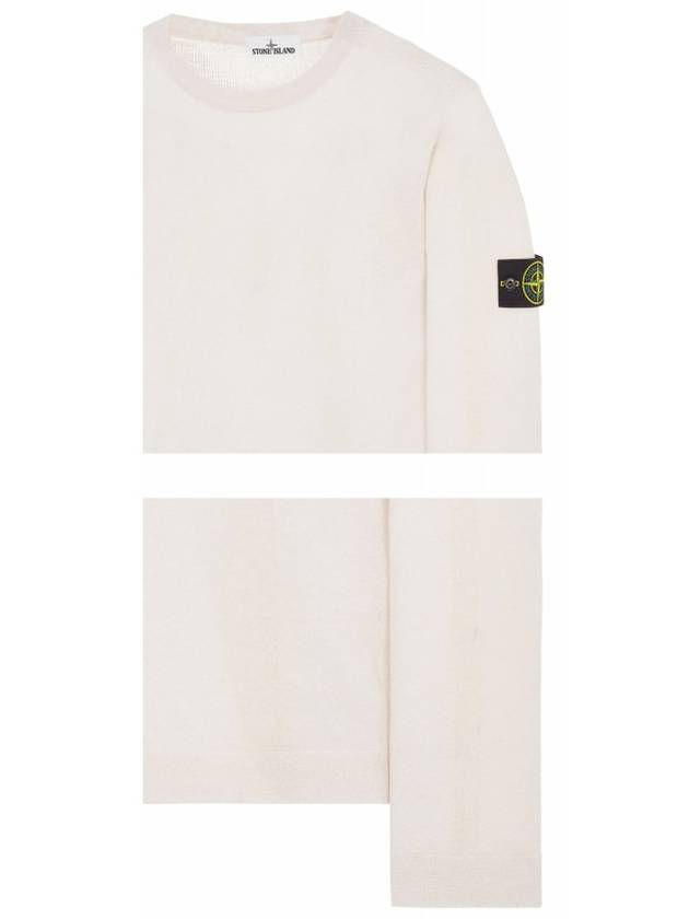 Wappen Patch Cotton Linen Knit Top Rose - STONE ISLAND - BALAAN 7