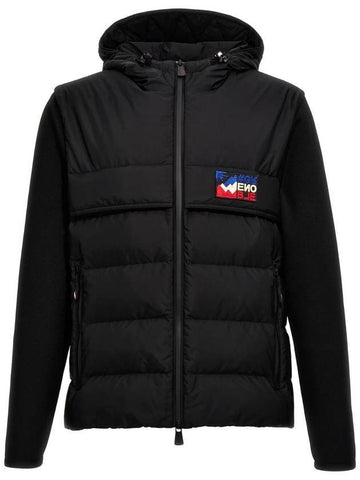 padded zip-up cardigan black - MONCLER - BALAAN 1