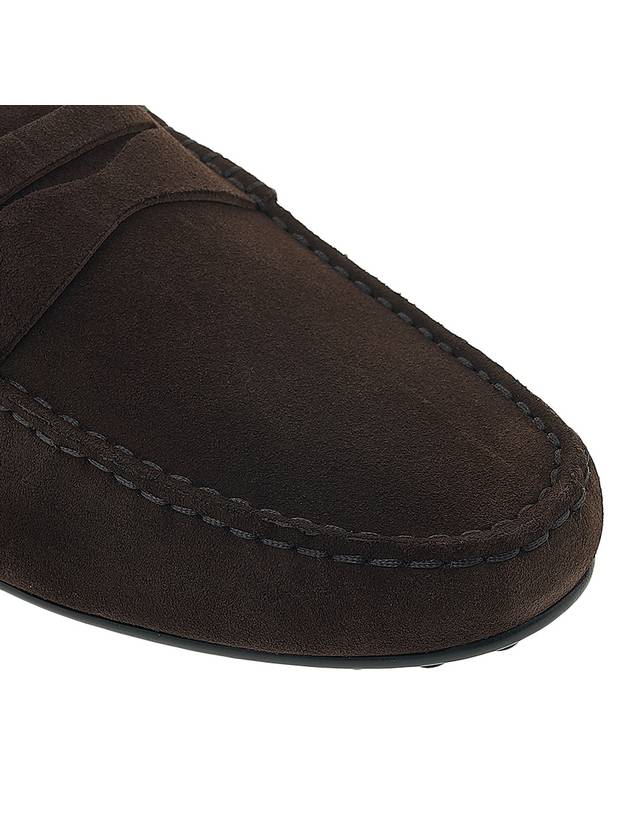 Men's City Gomino Suede Driving Shoes Brown - TOD'S - BALAAN 10