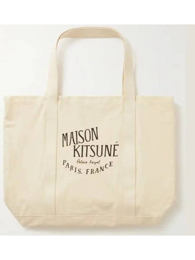 Maison Kitsune Palais Palais Royal logo print tote bag - MAISON KITSUNE - BALAAN 1