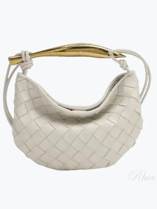 Sardin Intrecciato Mini Tote Bag White - BOTTEGA VENETA - BALAAN 2