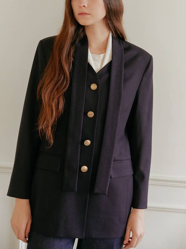 Tie collar blazer - AILE DE - BALAAN 5