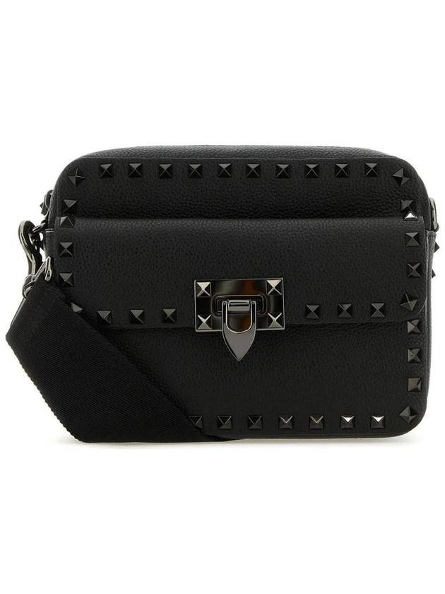 Rockstud leather cross bag black - VALENTINO - BALAAN 1