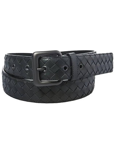 Intrecciato Leather Belt Grey - BOTTEGA VENETA - BALAAN 2