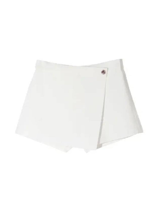 Front Button Panel Shorts Ivory - MSGM - BALAAN 2