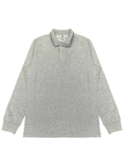 Cotton Polo Shirt Grey - BRUNELLO CUCINELLI - BALAAN 2