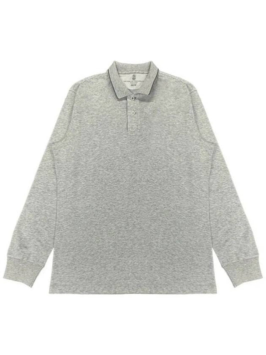 Cotton Polo Shirt Grey - BRUNELLO CUCINELLI - BALAAN 2