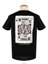 Skull Poker Graphic Print Short Sleeve T-Shirt Black - ALEXANDER MCQUEEN - BALAAN 2