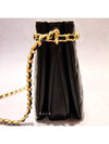 Chain base chain border decoration accordion mini bag caviar black short chain shoulder bag AS4437 - CHANEL - BALAAN 4