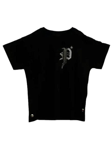 Logo round neck short sleeve t shirt black - PHILIPP PLEIN - BALAAN 1