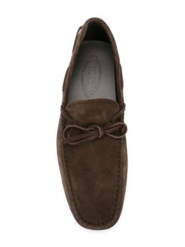 Men's Gommino Suede Driving Shoes Brown - TOD'S - BALAAN 5