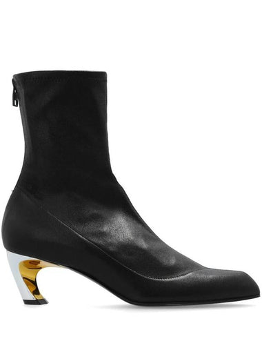 Alexander McQueen Armadillo Ankle Boots In Lamb Leather - ALEXANDER MCQUEEN - BALAAN 1