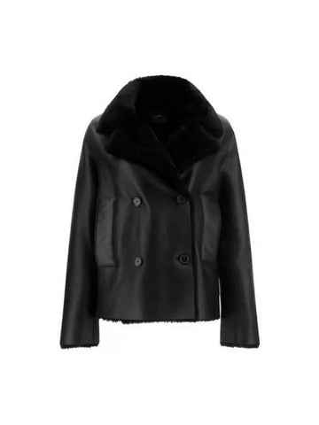 Shearling collar lambskin double jacket JF006407 0010 - JOSEPH - BALAAN 1